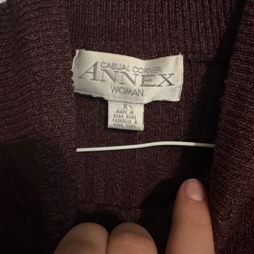 Casual Corner ✨ Annex Women's Dark Purple Cardigan